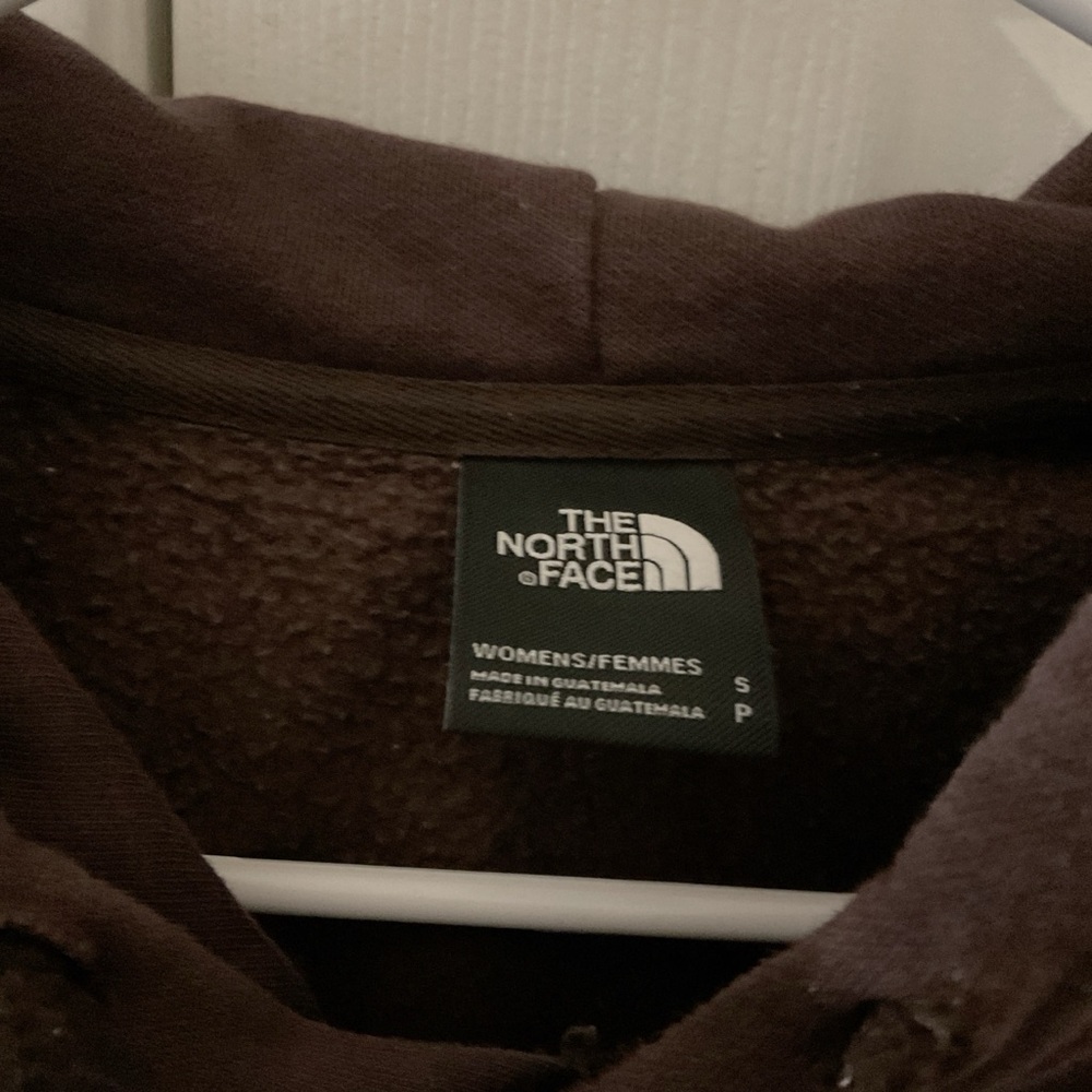 The North Face Brown crop hoodie